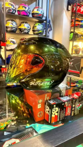 NHK R6 V2 T BLUE GLOSSY SUPERFLY HELMET