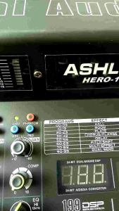 Mixer ASHLEY HERO16 COMPRESOR PAD HPF original HERO 16 mp3 bluetooth pc soundcard recording