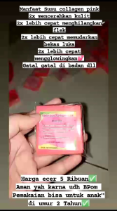 (promo) sabun susu colagen 1 lusin 12 pcs BPOM sabun batang tebal ( mix campurpink/ putih)