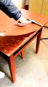 Sticker Kayu PVC Pelapis Furniture Meja Lemari Anti Air Minyak Noda & Panas