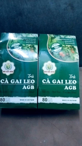 Trà Cà Gai Leo AGB hộp 80 túi lọc 400gr Giải độc mát gan xua tan virut