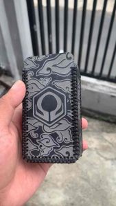 Sleeve Hexohm V3 & Oframe Free Custom Logo Gambar Nama Bahan Kulit Asli