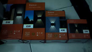 LAMPU OUTDOOR DINDING TERAS / INDOOR LAMPU DINDING MINIMALIS MODER WALL LAMP CAHAYA WARM WHITE 3000K ( KEKUNINGAN ) BAGUS KUALITAS TERBAIK