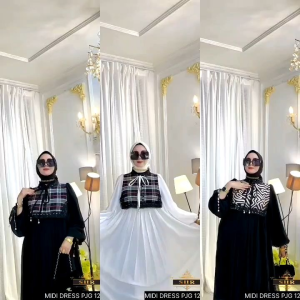 NEW SHR MIDI JALAN JALAN CERUTY MIX KATUN WOLL BY SHR 100%