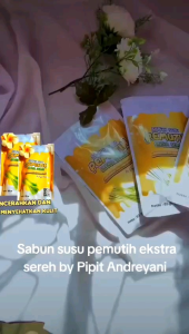 Sabun Susu Pemutih Ekstra Sereh By Pipit Andreyani: Sabun Penghilang Bekas Luka Hitam & Stretchmark
