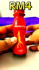 **GINSIN-PLUS X-TRA Energy Drink 100ml x 24 Bottles | Ginseng Extract | Halal Certified | Non-Carbonated Herbal Drink | Ready Stock Malaysia**