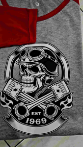 KAOS RAGLAN PRIA SKULL DTF M71 3/4\ KAOS RAGLAN PRIA LENGAN 3\4 ATASAN PRIA / KAOS MURAH / KAOS DISTRO / KAOS SIMPLE / T-SHIRT PRIA