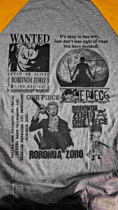 KAOS RAGLAN PRIA WARNA SABLON ZORO 2 M71 \ KAOS RAGLAN PRIA LENGAN 3\4 ATASAN PRIA / KAOS MURAH / KAOS DISTRO / KAOS SIMPLE / T-SHIRT PRIA