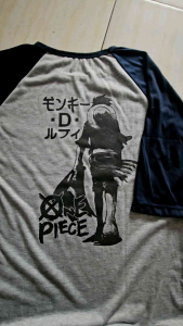 KAOS RAGLAN PRIA ONE PICE 3/4 DEPAN BELAKANG \ KAOS RAGLAN PRIA LENGAN 3\4 ATASAN PRIA / KAOS MURAH / KAOS DISTRO / KAOS SIMPLE / T-SHIRT PRIA