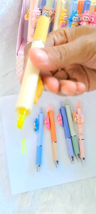 Pulpen highlighter lucu 2 fungsi