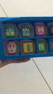 Cokelat Karakter Huruf Kemasan Toples 250g