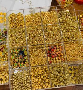 Sỉ 10 charm viên bi titan vàng cao cấp 3li 4li 5li 6li 8li cao cấp mic vòng