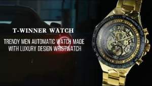 ( NEW ARIVVAL - PROMO ) Jam Tangan Automatic Pria T-Winner 8067 Rantai Full Steinless Solid