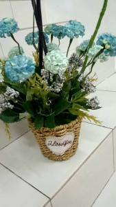 Gubahan bunga siap pasu flower decor with vase bunga hiasan meja