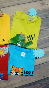 Kaos anak little m motif cowok depstrore