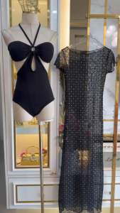 MBell. งาน2ชิ้นนะคะ บอดี้สูทแต่งห่วง เสริมฟองน้ำ ไม่มีกระดุมเป้านะคะ ผ้าเรย่อนเกรดA + ชุดเดรสยาวซีทรู ตารางเพชร