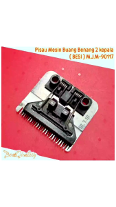 Pisau Sisir Mesin Buang Benang Besi 2 Kepala / Kepala Pisau Potong M.J.M-90117 ( mekanik mesin jahit / mesin garment )