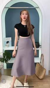 Mermaid Skirt กระโปรงทรงหางปลา ซิปข้าง ผ้าบาร์บี้เปเป้ สาว เป้นกระชับ ด้วยเงาที่เป็นเอกลักษณ์ สวยงาม และเปียกวาง