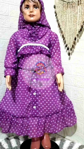 Gamis Ceruty Terbaru Anak Perempuan Usia 1 - 2 ½ Tahun