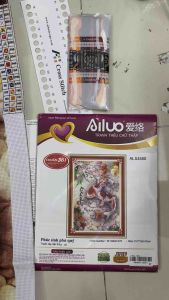 Tranh thêu chữ thập Song ngư AL53580 tranh thêu 3D kích thước 50* 70 cm