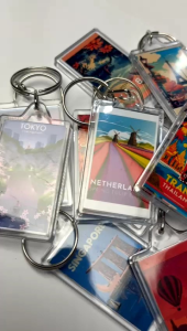 Ganci Akrilik Souvenir Luar Negeri