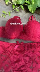 BRA SET BH + CELANA DALAM WANITA SETELAN BROKAT IMPORT 36 - 42 CUP B