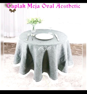 Taplak Meja Bulat Yelvo Renda Menawan