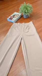 Jennie Knit Pant - Celana Kulot Wanita Highwaist Polos Knit Kancing Duo Terbaru