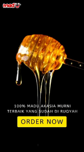 Kampung Tengah - madU Madu Akasia Murni 200ml Sudah di Ruqyah Herbal Alami