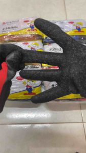 ถุงมือเกาหลี12คู่ ถุงมือทำงาน ทำสวน กันลื่น กันบาด ถุงมือยาง ถุงมือกันของมีคมบาด