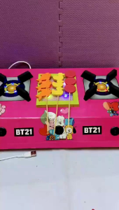 Mainan Edukasi Kompor Anak - Anak LED BTS Set / Kompor LED Nyala - Toys