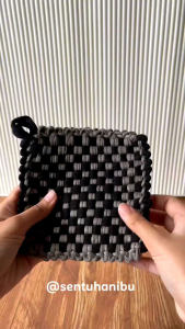 Kain Lap dapur Cempal Anti Panas Tatakan Wajan Anyam Cempal Dapur Premium - Sentuhanibu