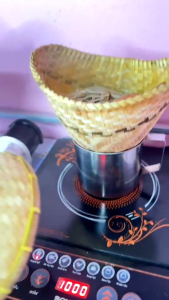 ชุดนึ่งข้าวจิ๋วแคมป์ปิ้งขนาด7นิ้ว ครบชุด3ชิ้น