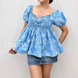 Poca PLUS SIZE Puff Bustier Top L-4XL