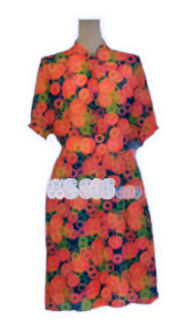 ชุดเดรส WCR ผ้าชีฟอง และซาติน Freesize สวยงาม ใส่สบาย (WS 805)