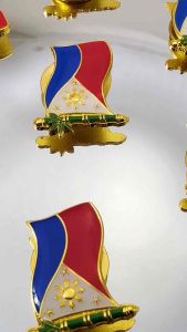 Flag Pin 🇵🇭 BANDILA NG PILIPINAS – KALIKASAN EDITION 🌿Proud Pinoy Tatak Pinoy