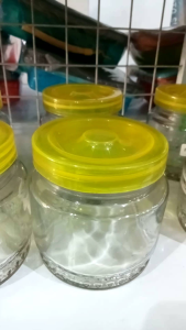 toples kaca tebal dan elegan -tempat kue kering