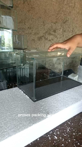 akuarium kaca 30x20x15 akuarium chana akuarium cupang wadah ikan akuarium gupy