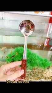 Vá múc trân châu vá cán đỏ múc thạch loại 1 cán đỏ vá múc canh inox tiện lợi - gia dụng Nari