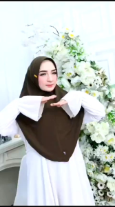 Hijab pet polos matt knit premium