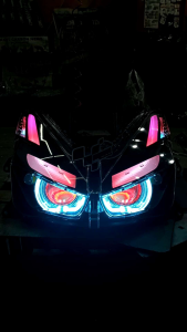 PROJIE VARIO 160 BILED AES WST ALIS DRL AES RGB MOTOR hp bluetooth android ios full set headlamp