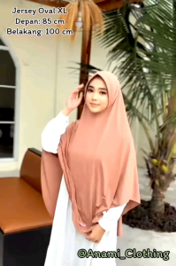HIJAB POLOS JERSEY ( XL ) / KERUDUNG POLOS JERSEY / BERGO JUMBO / JILBAB JERSEY PREMIUM