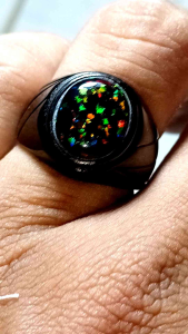 CINCIN BATU KALIMAYA BLACK OPAL FULL JARONG SIANG MALAM
