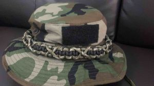 หมวกปีกลายวูดแลน์ หมวกปีกสั้นลาย 60cm หัวใหญ่ 60cm 💚 เนื้อผ้าดี💚