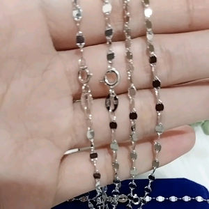 Kalung Toscano Perak 925 & Kalung Biji Timun Silver Lapis Emas Putih