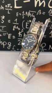 JAM TANGAN MIRETE RANTE STAINLESS STEEL WARNA RANTAI SILVER PLAT HITAM