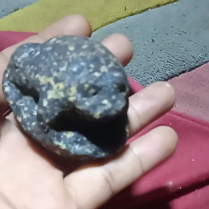pajangan Patung katak primitif ukuran mini