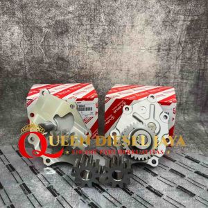 Oil Pump Assy / Pompa Oli Rino 125HT / Dutro 130HT Model Tipis (Tinggi Pulley 22.5mm) 1pc 15100-78040