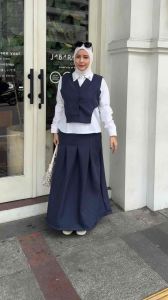Ameera BY MMAAYRA onset atasan dengan rok terbaru bahan katun