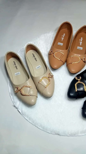 sepatu balet perempuan/sepatu flat shoes/sepatu kerja wanita/sepatu cewek terbaru